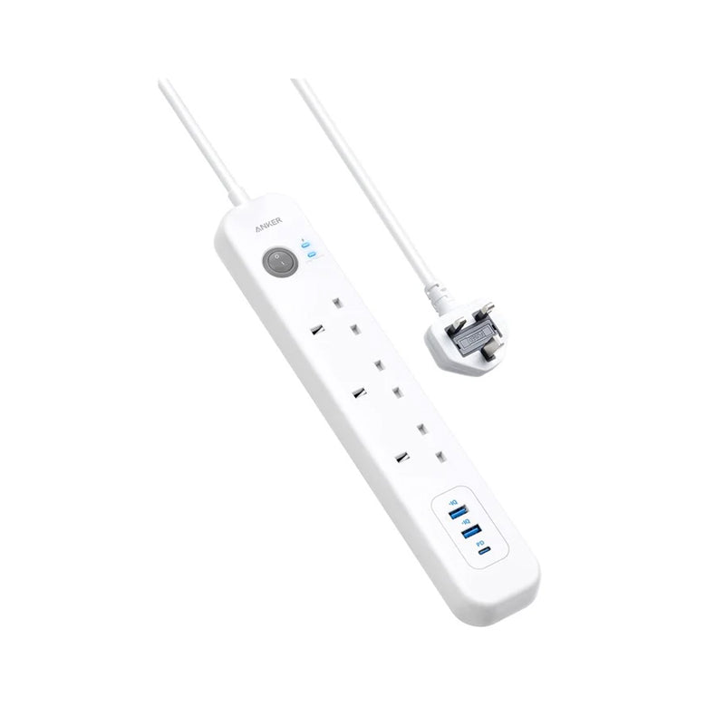 Anker PowerExtend USB-C 6-IN-1 PowerStrip, White Anker PowerExtend USB-C 6-IN-1 PowerStrip, White